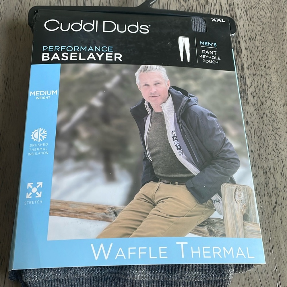 Men’s Cuddl Duds Performance Baselayer Pants - Grey